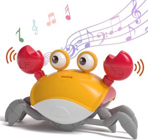 Crabe Électronique Interactif pour Bébé – Jouet Musical et Lumineux qui Bouge