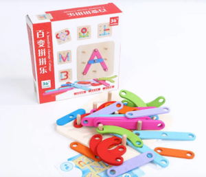 Coffret Créatif 100 Formes est un Jeu Montessori Ludique et Éducatif pour Enfants ayant 3 Ans