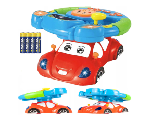 Volant Musical avec Projection Lumineuse est un Jouet Interactif et Éducatif pour Enfants contient un sons Réalistes et Lumières Colorées