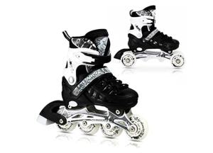 Patins à Roulettes Cool Enfants et Ados, Tailles 31 à 38, Roller Sécurisés et Confortables avec couleur rose et bleu